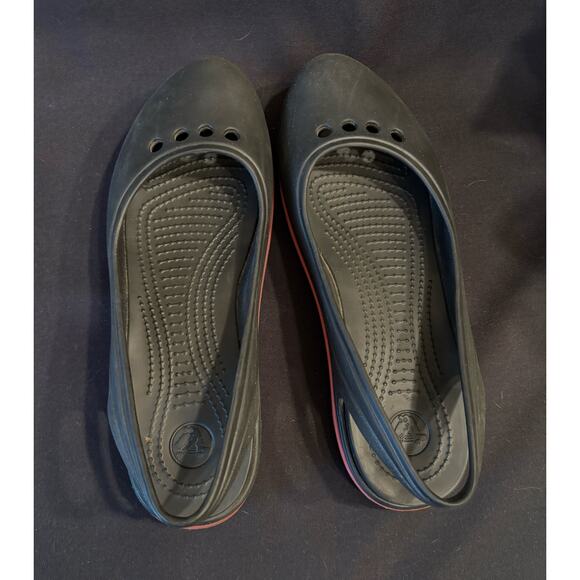 Women’s Crocs Kadee Classic Black Ballet Mary Jane Slip On Shoes, Size 9 - Picture 4 of 5